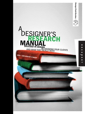 cover image of A Designer's Research Manual